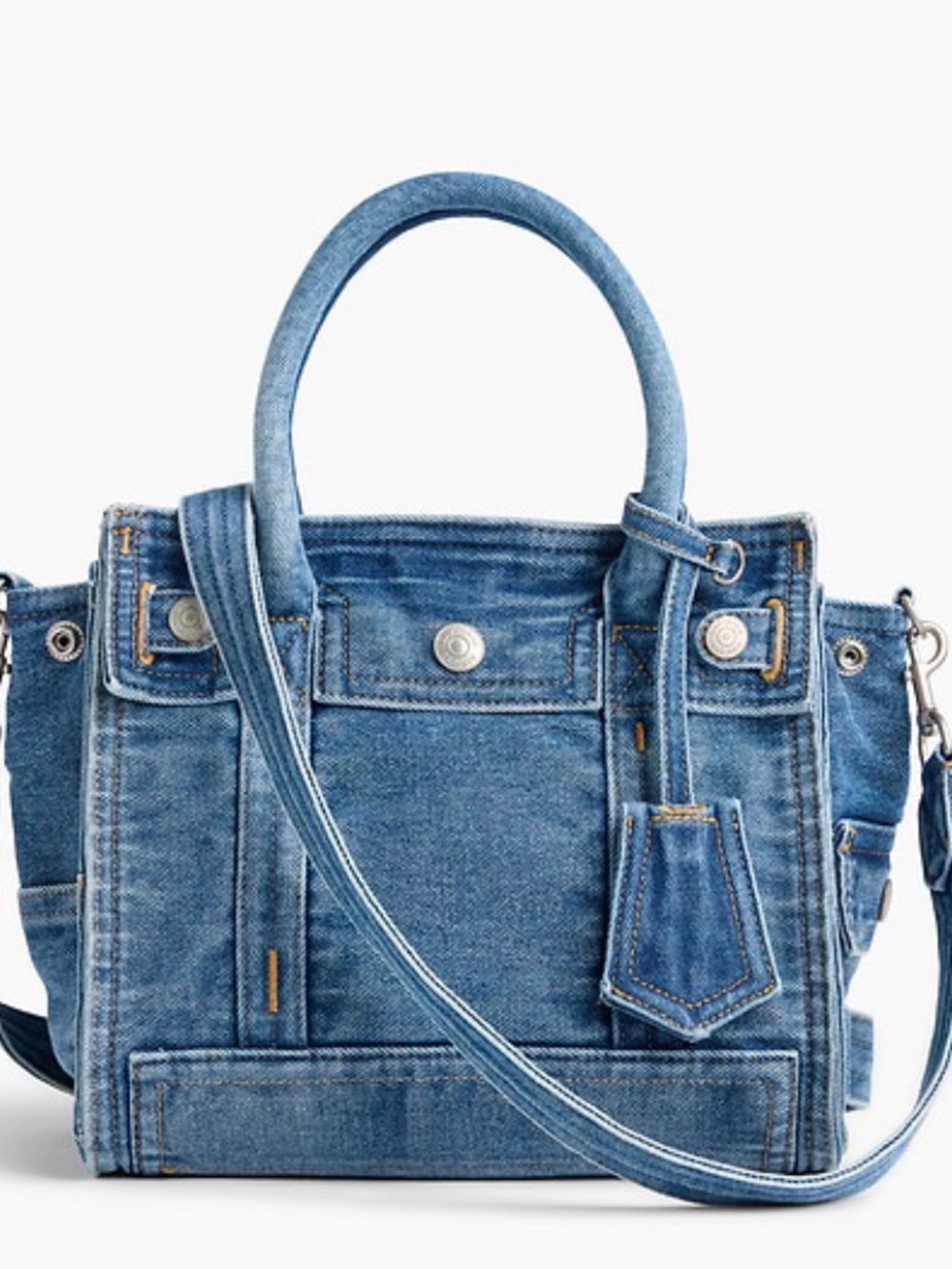 NWT GAP Denim five pocket small tote